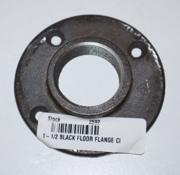 1-1/2 inch Black Cast Iron Floor Flange