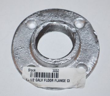 1-1/2 inch Galvanized Steel Floor Flange