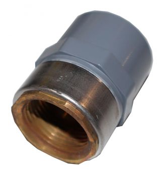 1-1/2 inch CPVC Schedule 80 SXF Female Adapter with Brass Collar