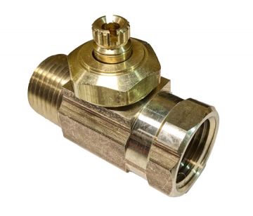 Brasscraft DRS83X 1/2 inch FIP X 1/2 inch MIP Integral Shut-Off Valve