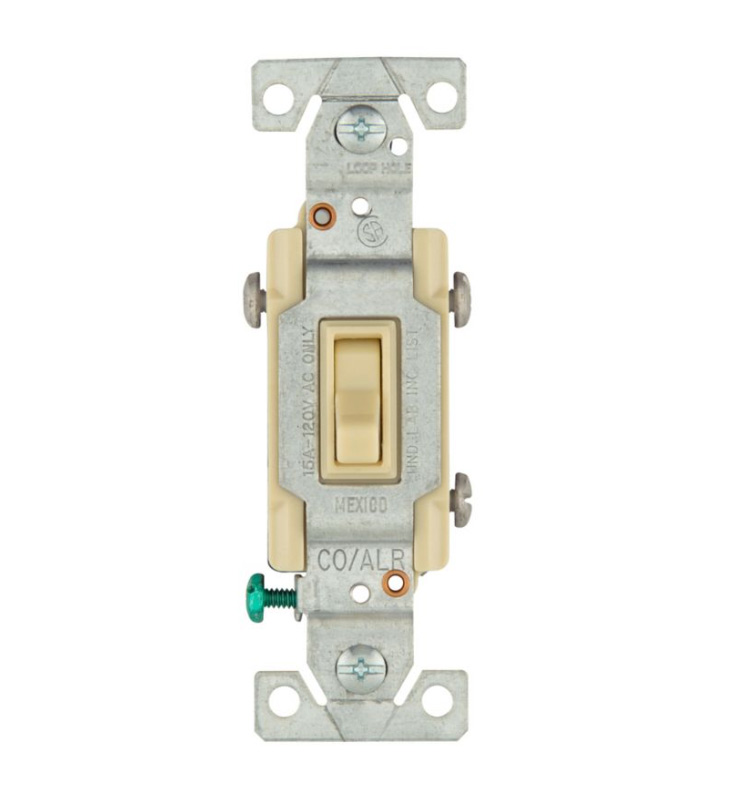 Supplies Depot: Cooper-Eagle 5223-7V-BU 15A 120V 3-Way Toggle Switch in ...