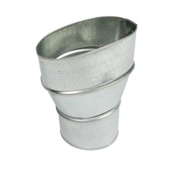 Panasonic FV-VS43R 4 inch Oval to 3 inch Round Duct Adapter