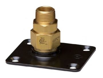 TracPipe FGP-RFG-1000 1 inch AutoFlare Rectangular Steel Flange Adapter