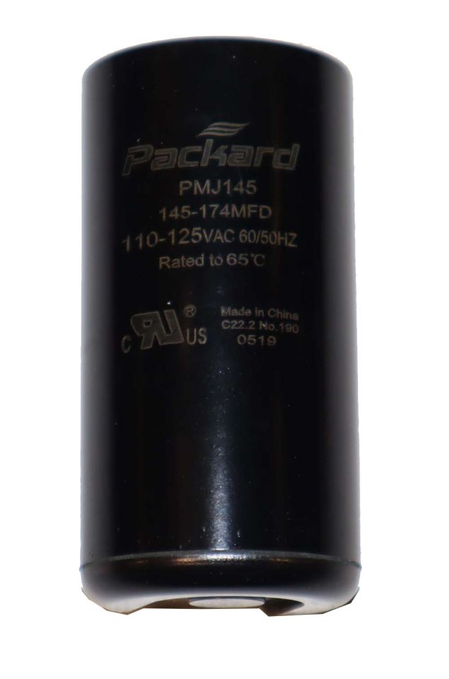 PATIKIL Condensatore Avviamento Motore CD60, 2 Pezzi, 145-175uF 125V 50/60Hz, Per Compressori Aria Lavatrici HVAC Ventilatori