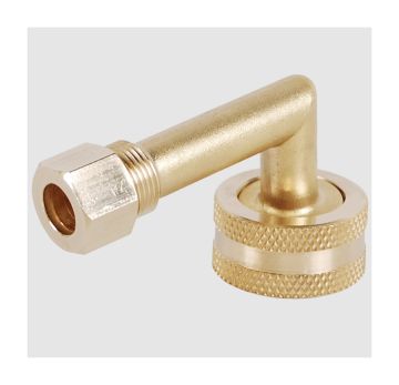 Legend 302-210NL 3/8 inch OD x 3/4 inch FGHT Dishwasher Connector Elbow