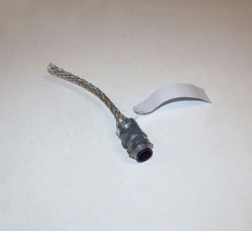 Pass & Seymour BOX40 1/2 inch Single Weave Box Connector .4-.54 inch Diameter