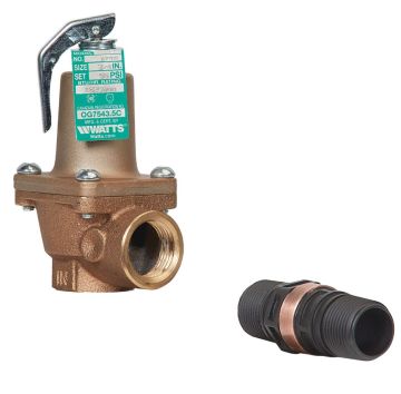 Watts 174A 1-1/2 inch 125# Pressure Relief Valve
