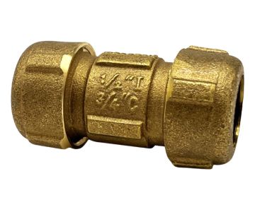 Wal-Rich 4531002 3/4 inch CTS Short Brass Dresser Coupling
