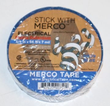 3/4 x 66 Foot Blue Electrical Tape M809