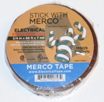 3/4 x 66 Foot Brown Electrical Tape