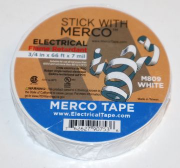 3/4 x 66 Foot White Electrical Tape