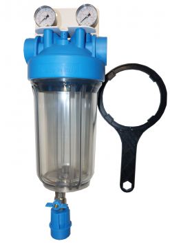 CE410CL-Kit 4-1/2" X 10" Clear Sump Filter Giant Housing