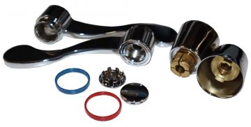 American Standard 0000.172H.002 Chrome Plated W/B Handles 4 inch Center