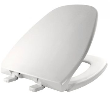 Bemis 1240200 Plastic Round Front Toilet Seat White