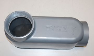 Bridgeport LB-50 4 inch Aluminum Rigid Conduit Body