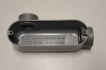 Bridgeport LL-44 1-1/4 inch Aluminum Rigid Conduit Body