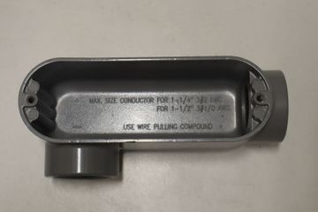 Bridgeport LR-44 1-1/4 inch Aluminum Rigid Conduit Body