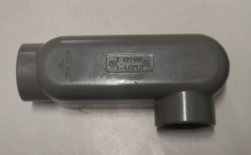 Bridgeport LR-45 1-1/2 inch Aluminum Rigid Conduit Body