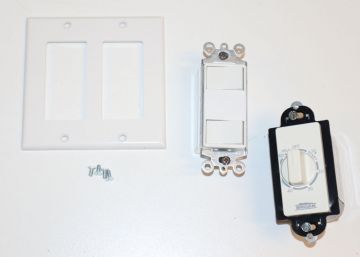 Broan 62W 60-Minute Time Control with Two Switches White