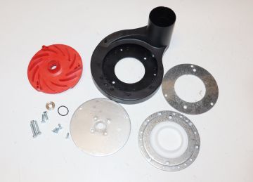 Burnham 110102-01 Blower Inlet Shroud Assembly Red Swirl