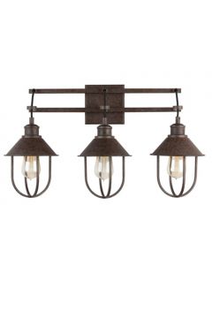 Capital 130831MI Pawley 3-Light Vanity Fixture Mineral Brown