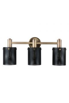 Capital 131232AB Dax 3-Light Vanity Fixture Aged Brass