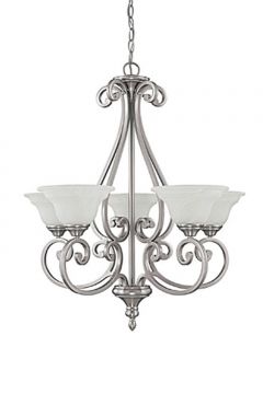 Capital 3075MN-222 Chandler 5-Light Chandelier Matte Nickel