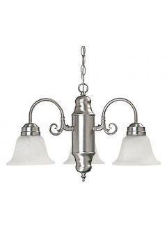 Capital 3253MN-118 Elijah 3-Light Chandelier Matte Nickel