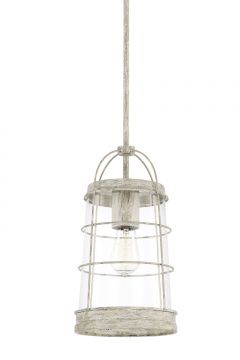 Capital 327412MS Beaufort Single Light Pendant Mystic Sand
