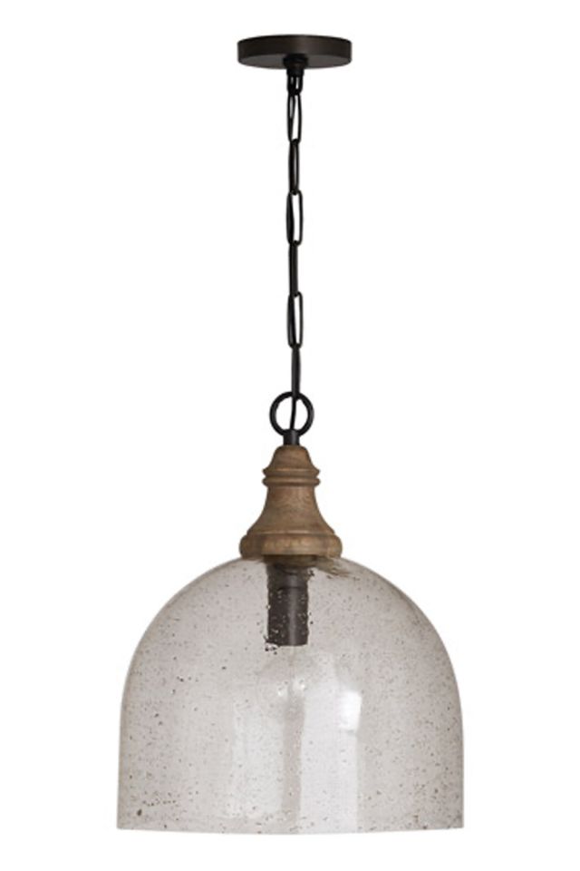 Capital 336011YP-484 Elijah Single Light Pendant Grey Wash/Pewter