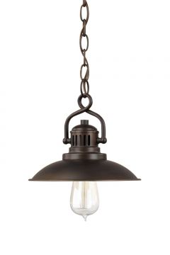 Capital 3797BB O'Neal Single Light Mini Pendant Burnished Bronze