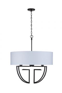 Capital 431041MB-686 Elijah 4-Light Chandelier Matte Black