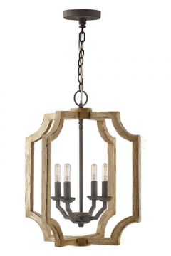 Capital 530642SS Elijah 4-Light Foyer Pendant Sea Salt