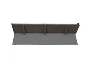 Chem Link F1364GR Gray 3 inch Straight Curb Extension