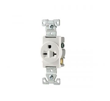 Cooper-Eagle 816V-BOX 15A 250V Single Receptacle Ivory