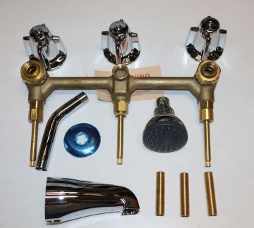 Central Brass 80971-Z 11 inch Three Handle Tub and Shower Set