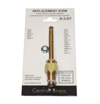Central Brass K-3-DT Diverter Assembly with Washer and Seat