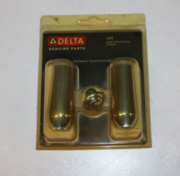 Delta A24 Lever with Finial Pair