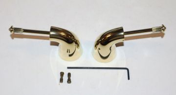 Delta H24PB Handle Base with Screw Pair Polished Brass