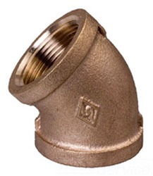 1/2 inch Brass 45 Elbow Lead Free