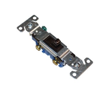 Cooper-Eagle 1301-7B-BOX Single Pole 15A Switch Brown