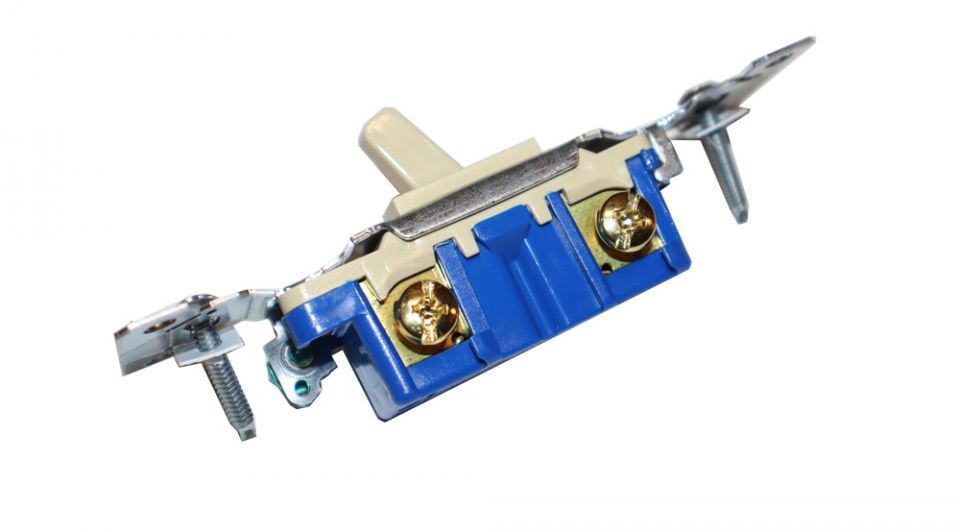 Cooper-Eagle 1301-7V-BOX Single Pole 15A Switch Ivory