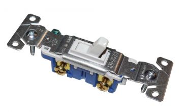 Cooper-Eagle 1301-7W-BOX Single Pole 15A Switch White