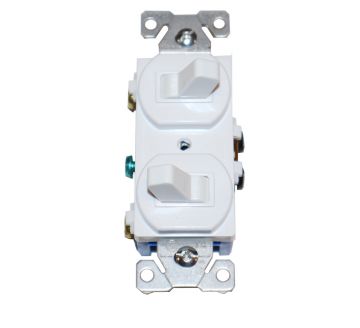 Cooper-Eagle 271W-BOX Duplex Switch White