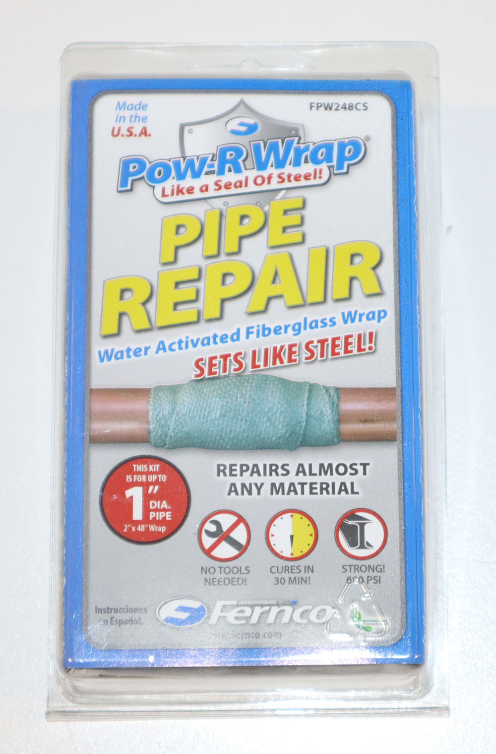 Fernco. FPW248CS Pipe Repair Wrap Kit 2 x 48 in.