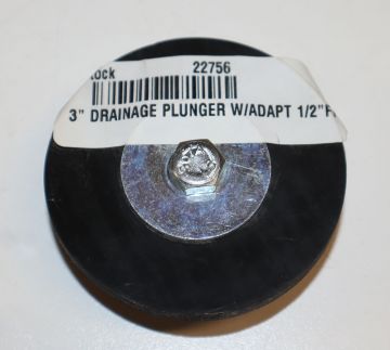 Fox HT2053A 3 inch Drainage Plunger with Adapter