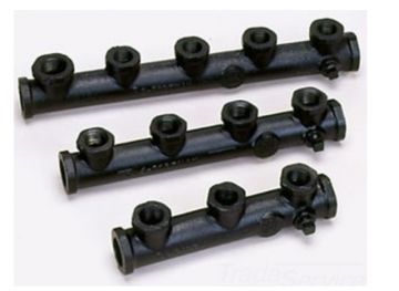 Gastite 5-PORTMAN Cast Iron 5 Port 3/4 F x 1 at 3/4F x 4 at 1/2F x 1/2F