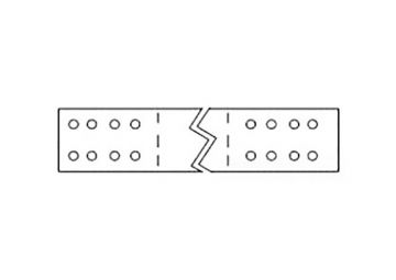 #948 1-1/2 x 18 inch 16 Gauge 16 Hole Plate