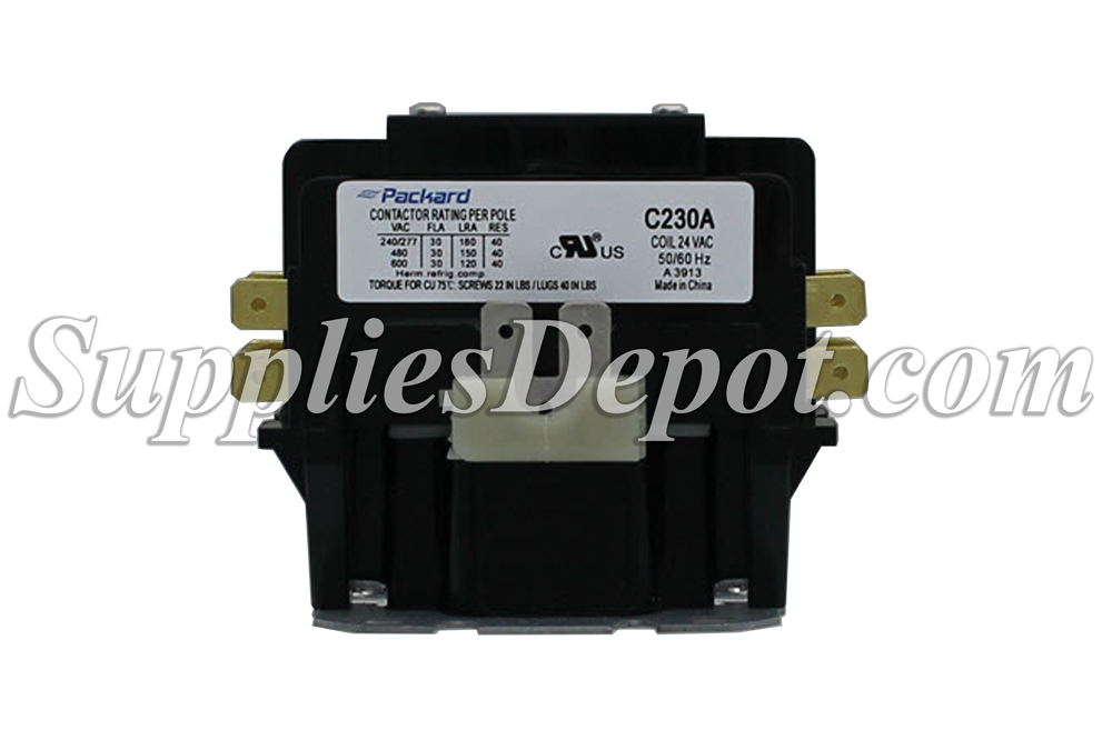 Supplies Depot Rheem 4210266410 Contactor 40A 1Pole for 24V coil