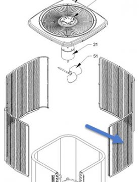 Goodman 0121R00039PDGS Louvered Side Panel